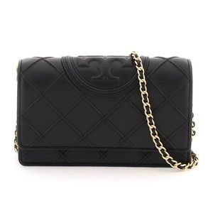 NWT TORY BURCH BLACK 'FLEMING' CROSSBODY BAG